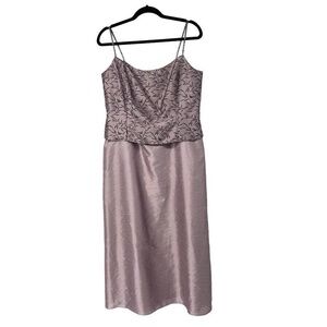 KM Collection Lavender Shimmer Mother‎ Of Bride Groom Formal Dress Sz 14P Womens